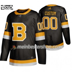 Boston Bruins Custom Adidas 2019-2020 Schwarz Trikot Authentic - Kinder